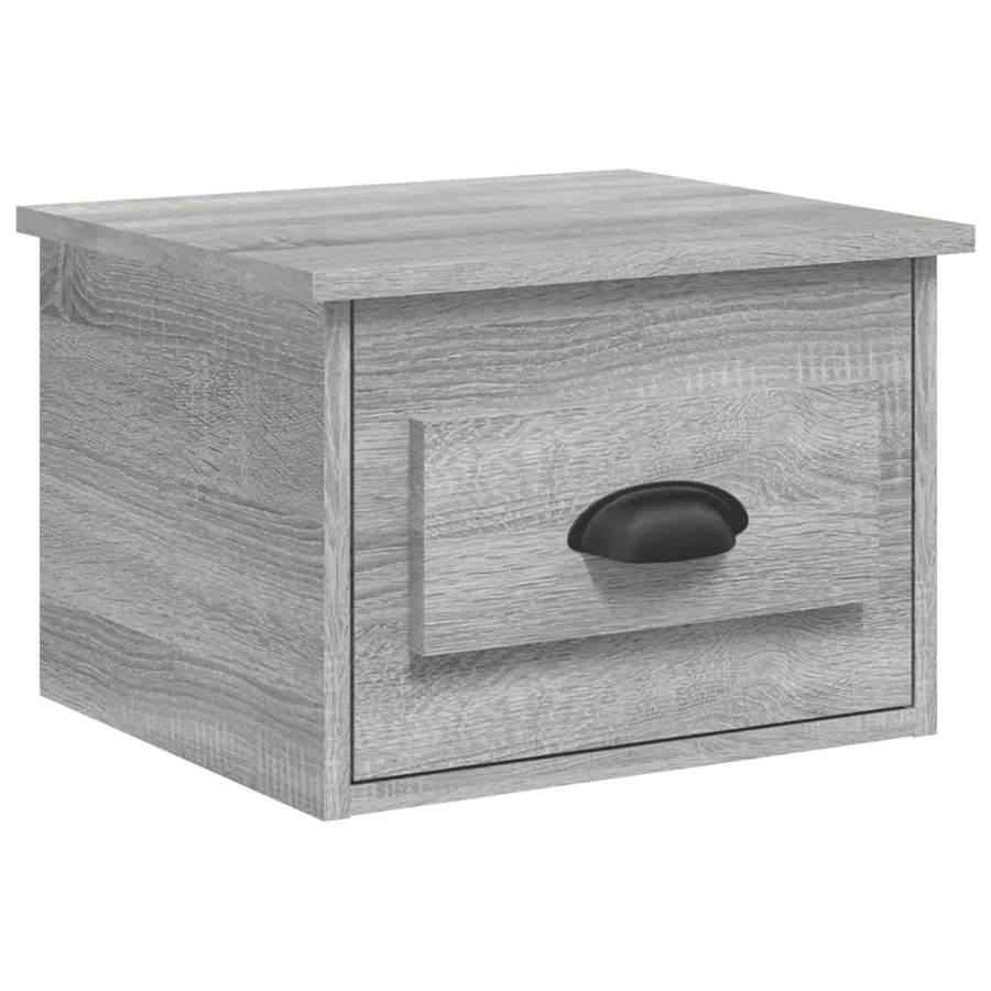 Tables de chevet murales 2 pcs sonoma gris 41,5x36x28 cm - 5