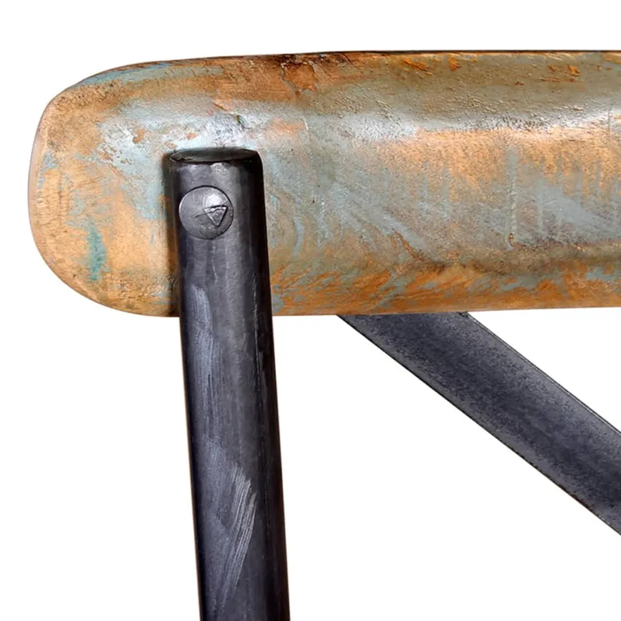 Tabouret de bar Bois de récupération massif - 7