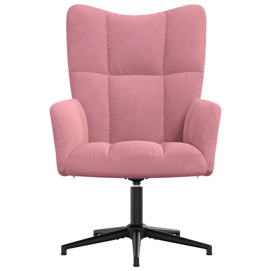 Chaise de relaxation Rose Velours - 3