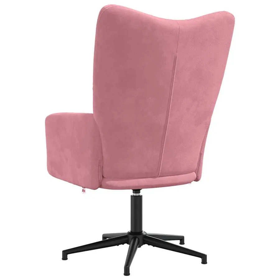 Chaise de relaxation Rose Velours - 5