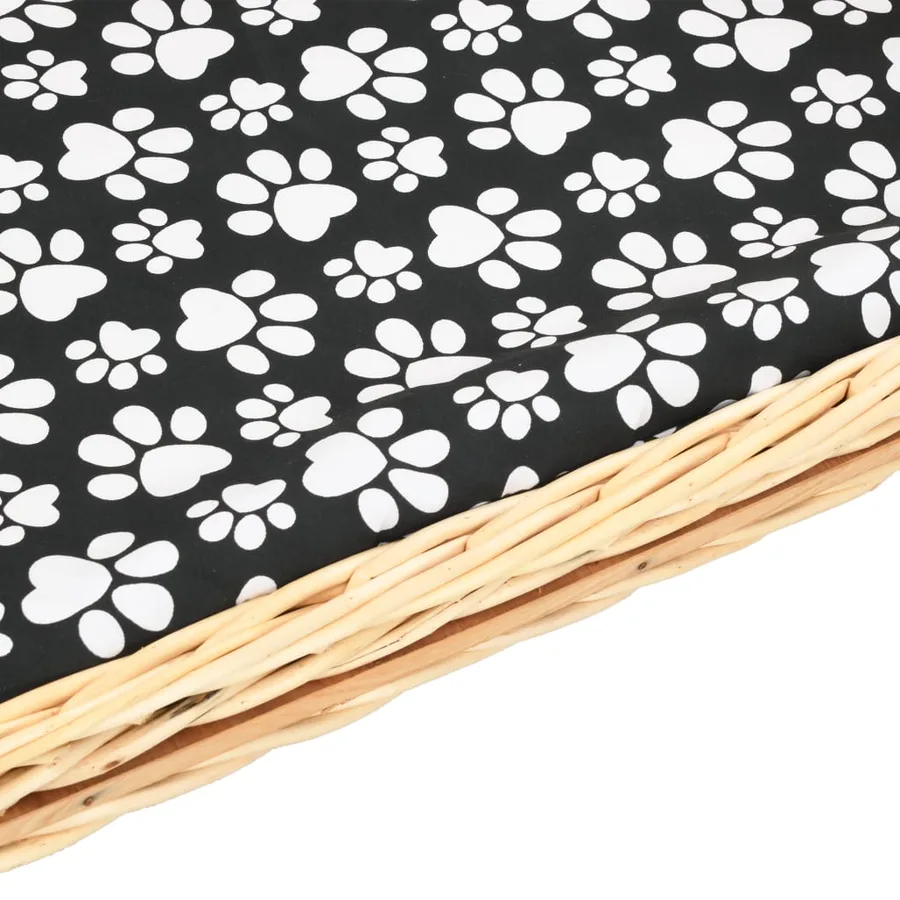 Panier pour chiens avec coussin 90x54x35 cm Saule naturel - 5