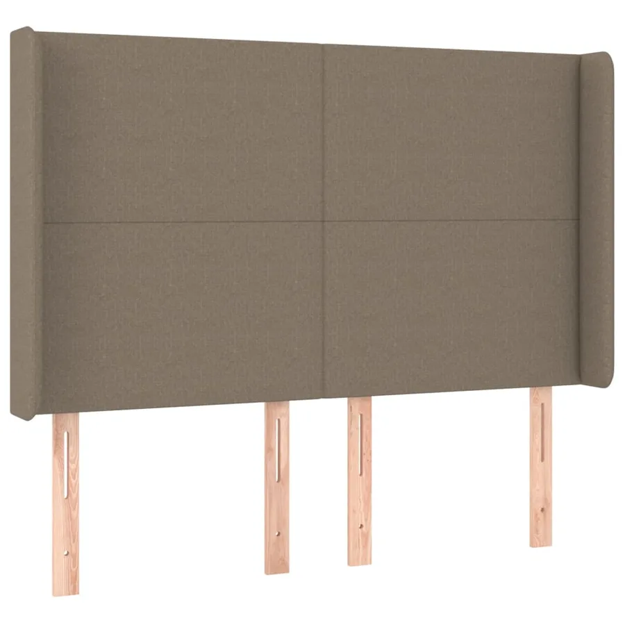 Sommier à lattes de lit avec matelas Taupe 140x190 cm Tissu - 6