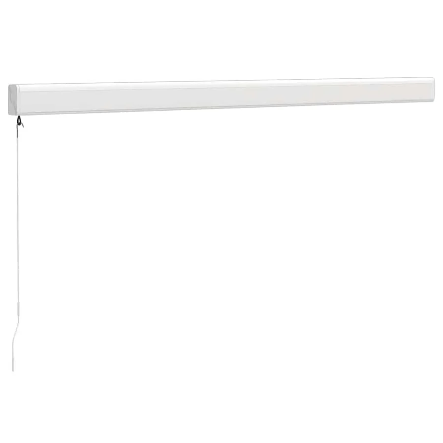 Auvent rétractable jaune et blanc 3,5x2,5 m tissu et aluminium - 4