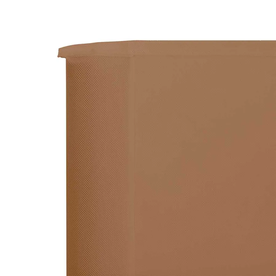 Paravent 3 panneaux Tissu 400 x 80 cm Taupe - 4