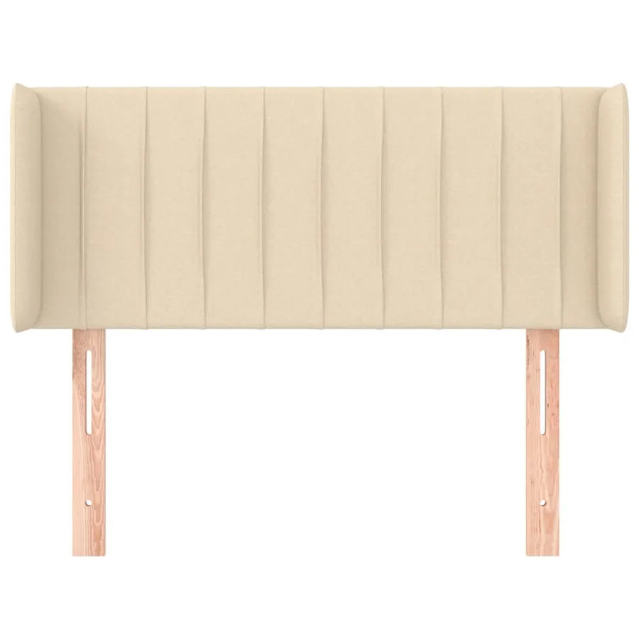 Tête de lit avec oreilles Crème 93x16x78/88 cm Tissu - 3