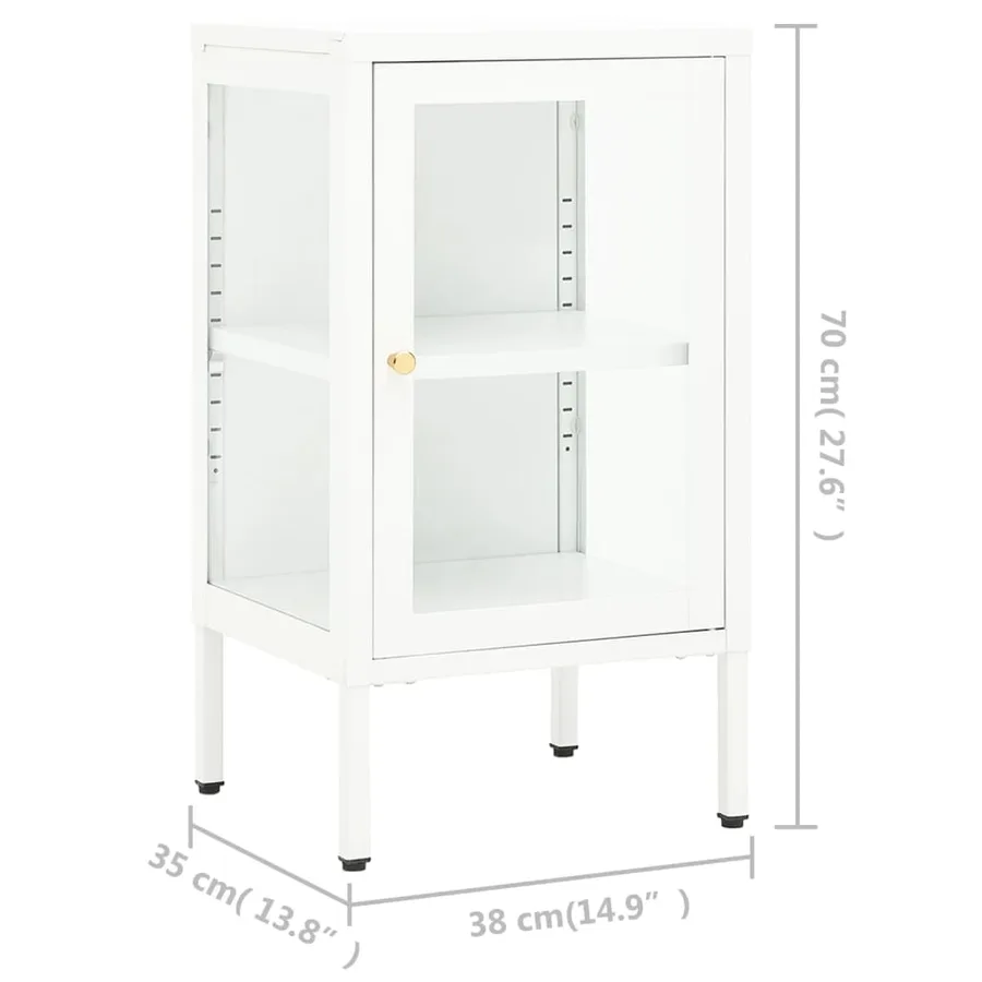 Buffet 38x35x70 cm Métal et verre - 10