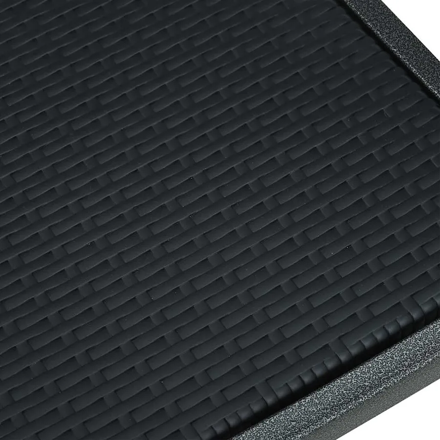 Chaises de jardin lot de 4 Noir Plastique Aspect de rotin - 8