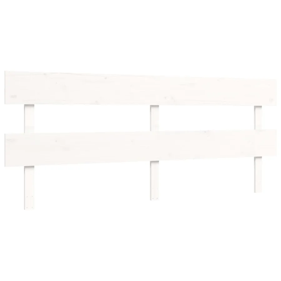 Lit pour personne âgée sans matelas blanc bois massif - 8