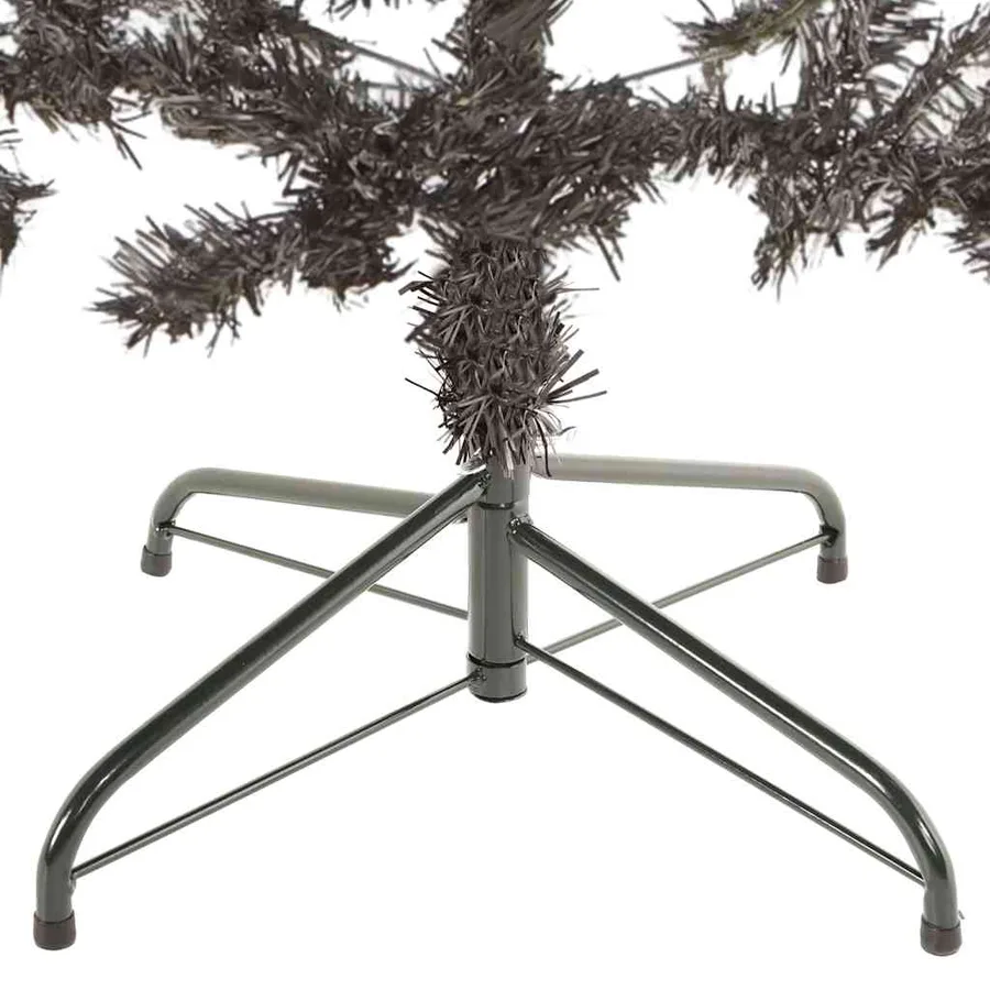 Sapin de Noël étroit Noir 210 cm - 5