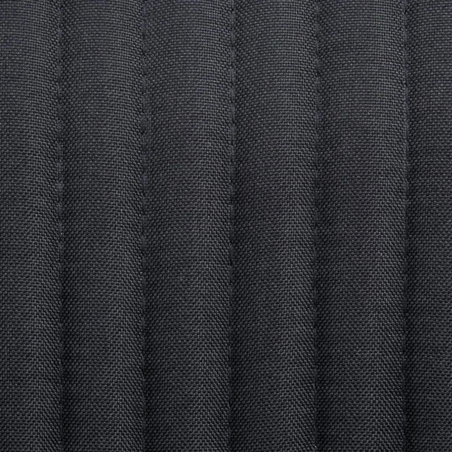 Chaises à manger lot de 4 noir tissu - 7