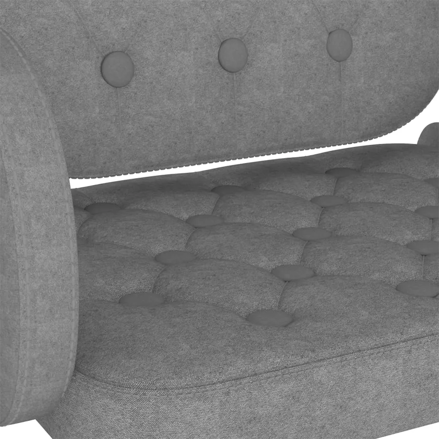 Tabourets de bar lot de 2 gris clair tissu - 8