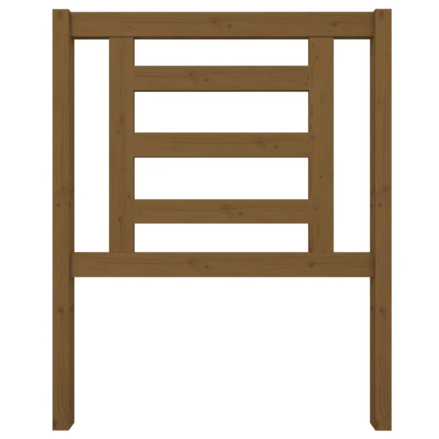 Tête de lit Marron miel 81x4x100 cm Bois massif de pin - 3