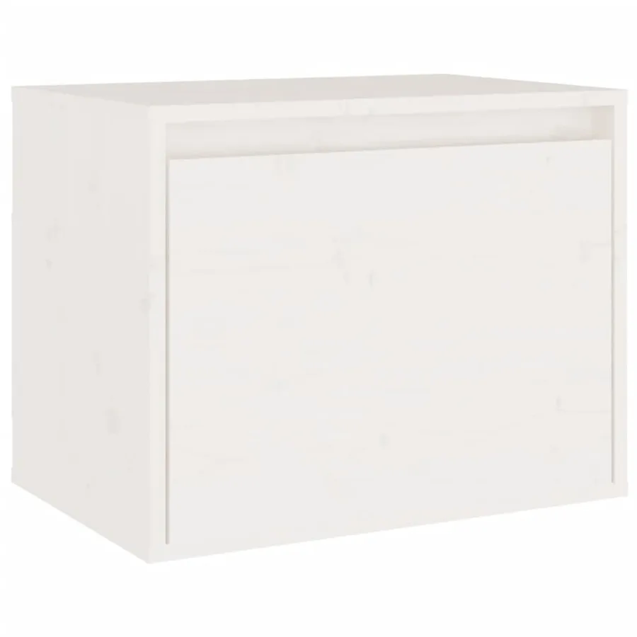 Meubles TV 4 pcs Blanc Bois massif de pin - 5