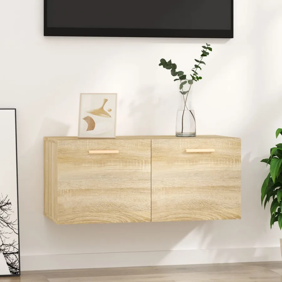 Armoire murale Chêne sonoma 80x35x36,5 cm Bois d'ingénierie