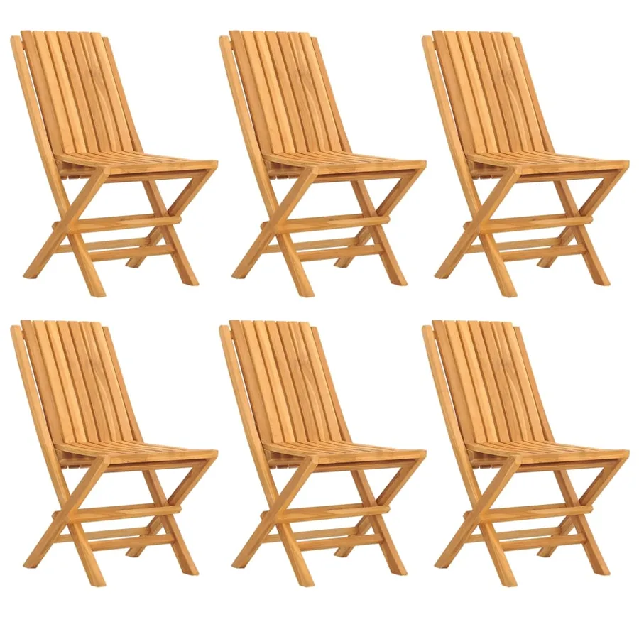 Ensemble à manger de jardin 7 pcs Bois de teck solide - 3