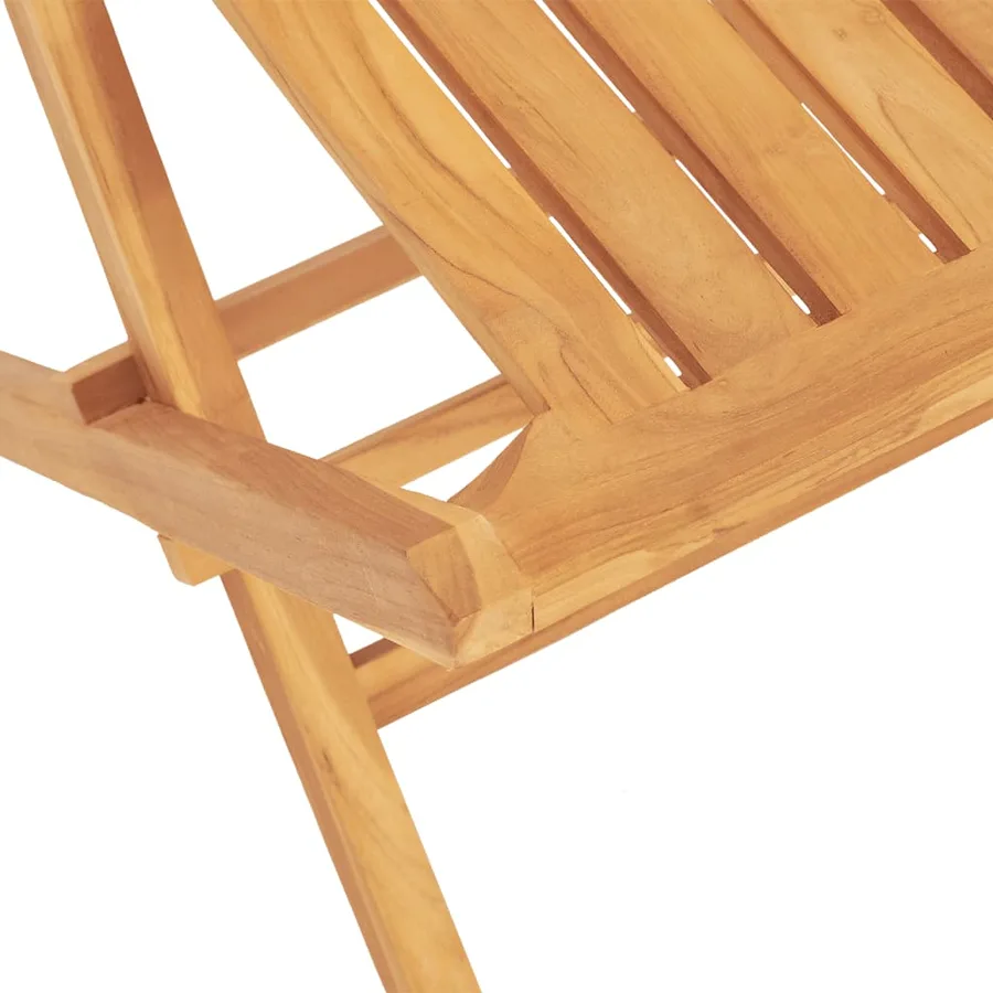 Ensemble à manger de jardin 7 pcs Bois de teck solide - 5
