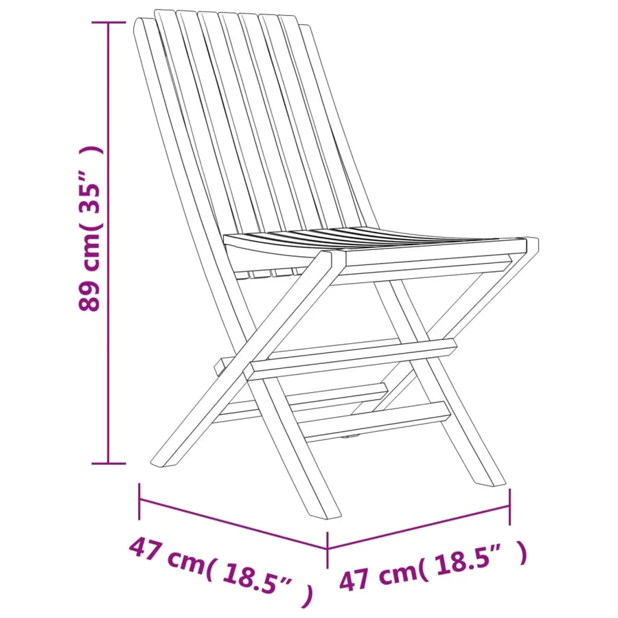 Ensemble à manger de jardin 7 pcs Bois de teck solide - 8