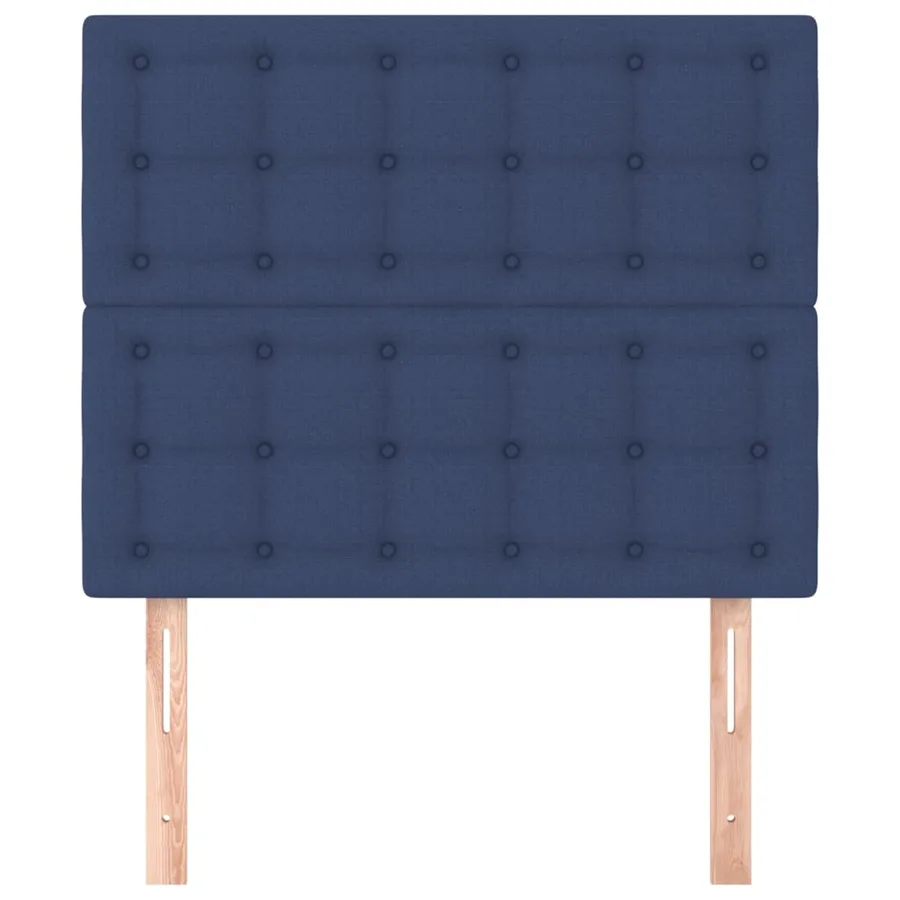 Tête de lit Bleu 100x5x118/128 cm Tissu - 3
