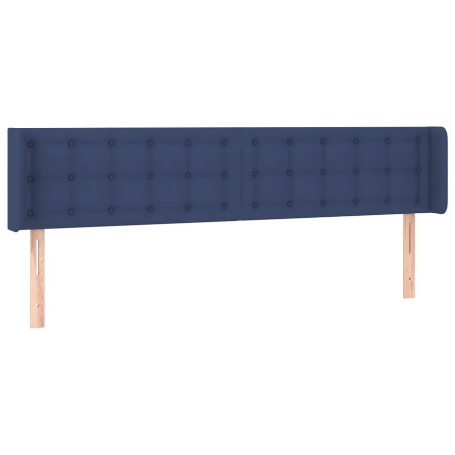 Tête de lit à LED Bleu 203x16x78/88 cm Tissu - 3