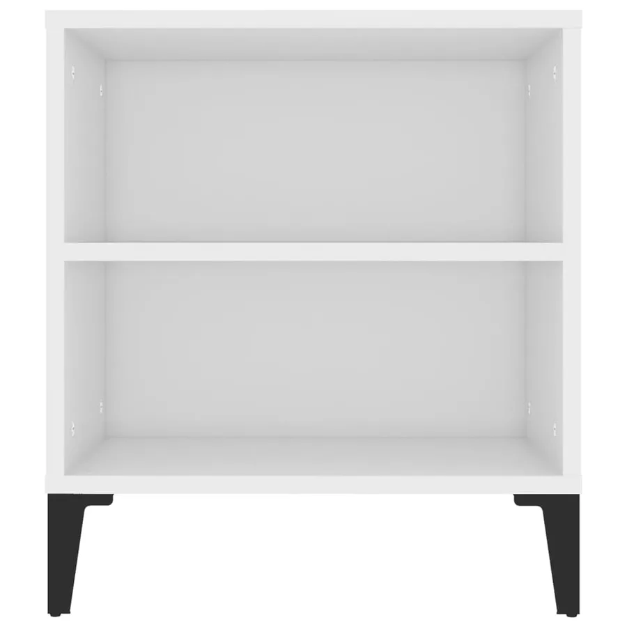 Meuble TV Blanc 102x44,5x50 cm Bois d'ingénierie - 8