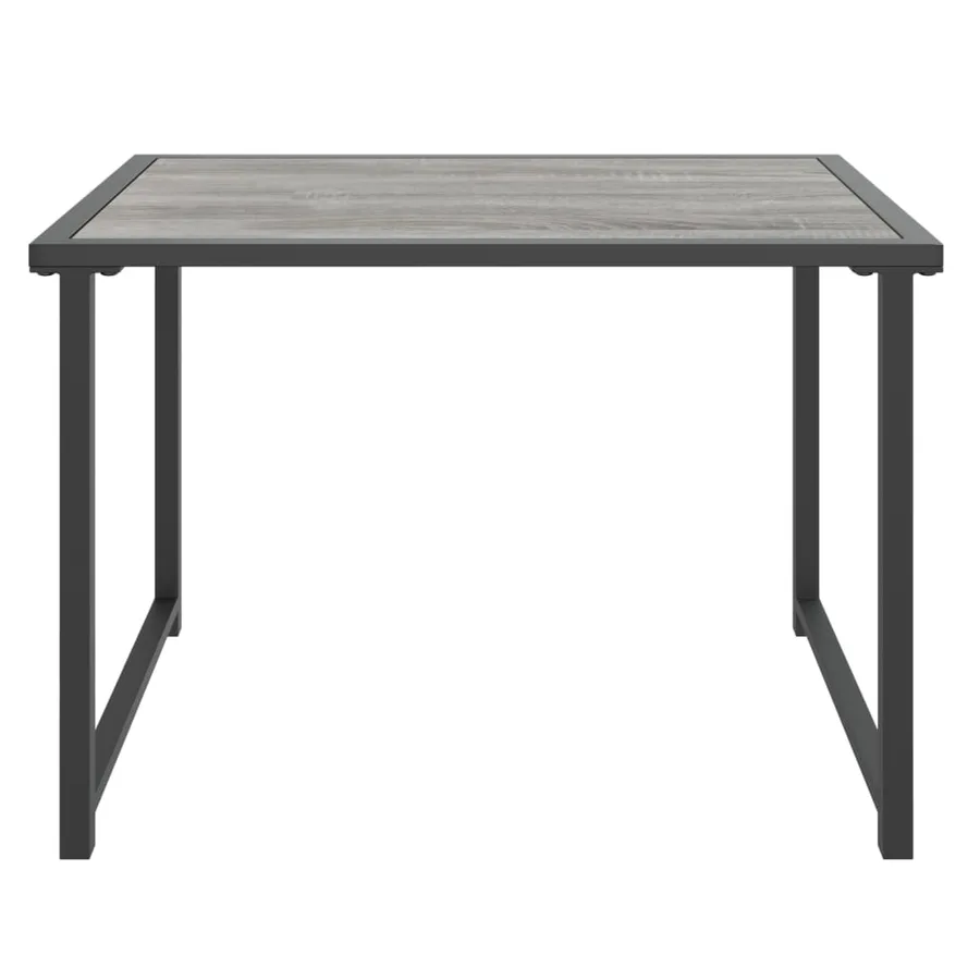 Table de jardin anthracite 55x40x37 cm acier - 3