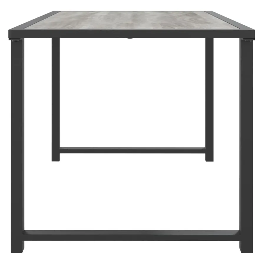Table de jardin anthracite 55x40x37 cm acier - 4