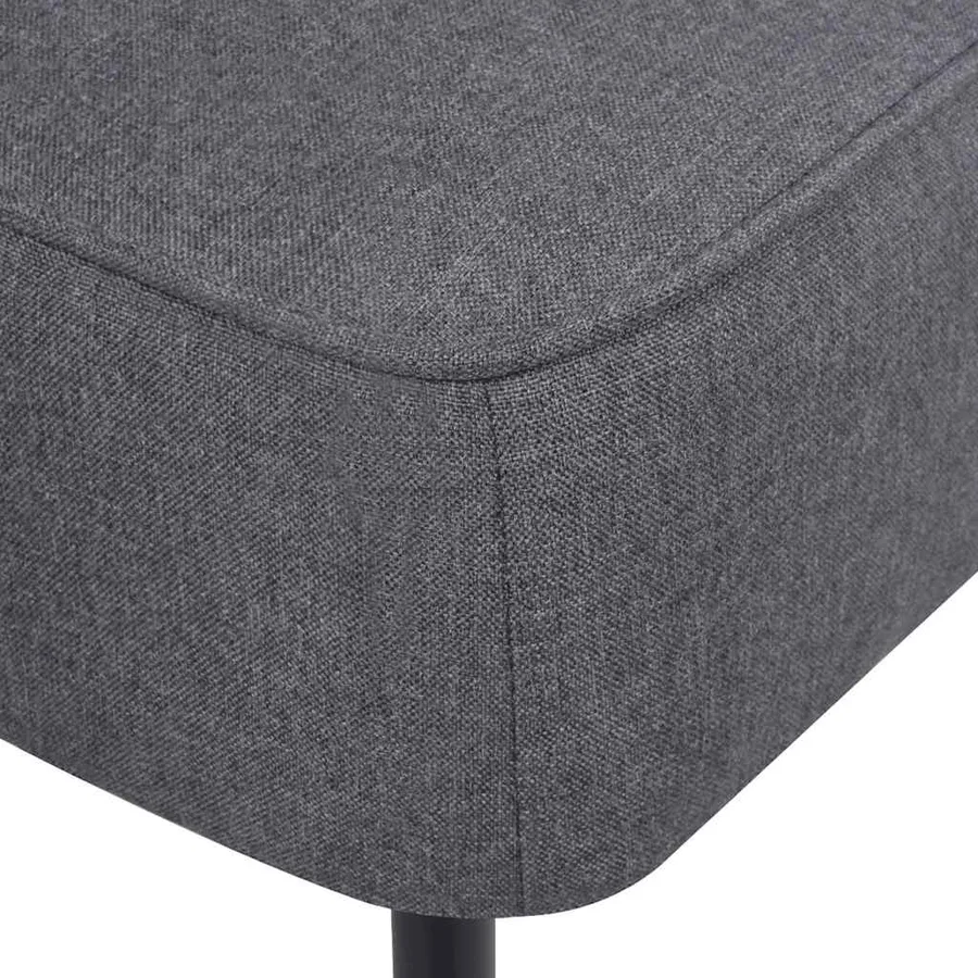 Chaise de cocktail gris foncé tissu - 4
