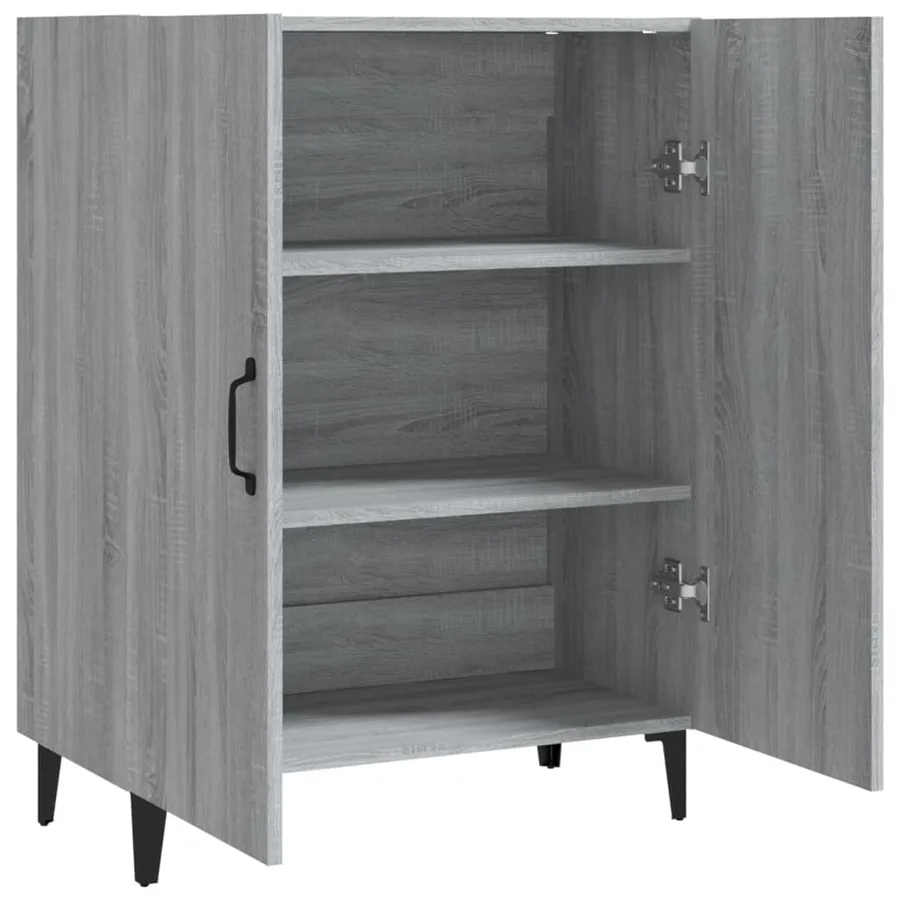 Buffet Sonoma gris 70x34x90 cm Bois d'ingénierie - 4