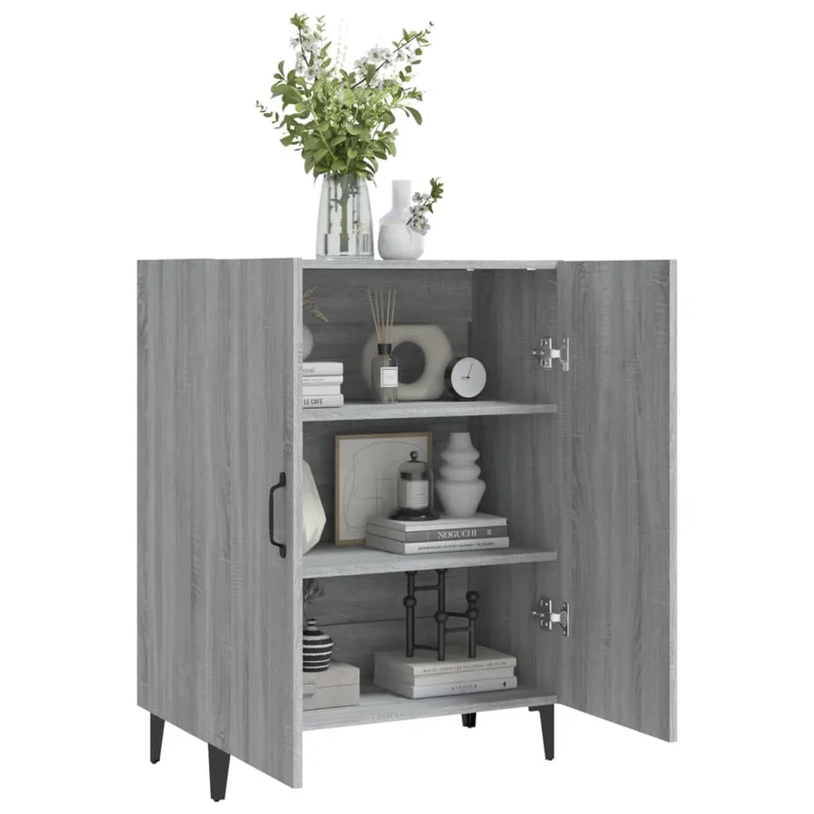 Buffet Sonoma gris 70x34x90 cm Bois d'ingénierie - 7