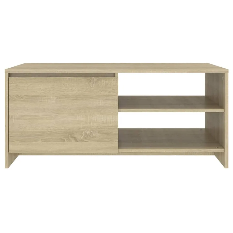Table basse chêne sonoma 102x50x45 cm bois d'ingénierie - 5