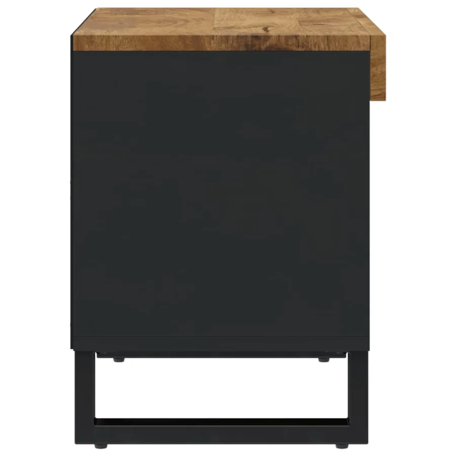 Meuble TV 60x33x43,5 cm bois massif de manguier - 4