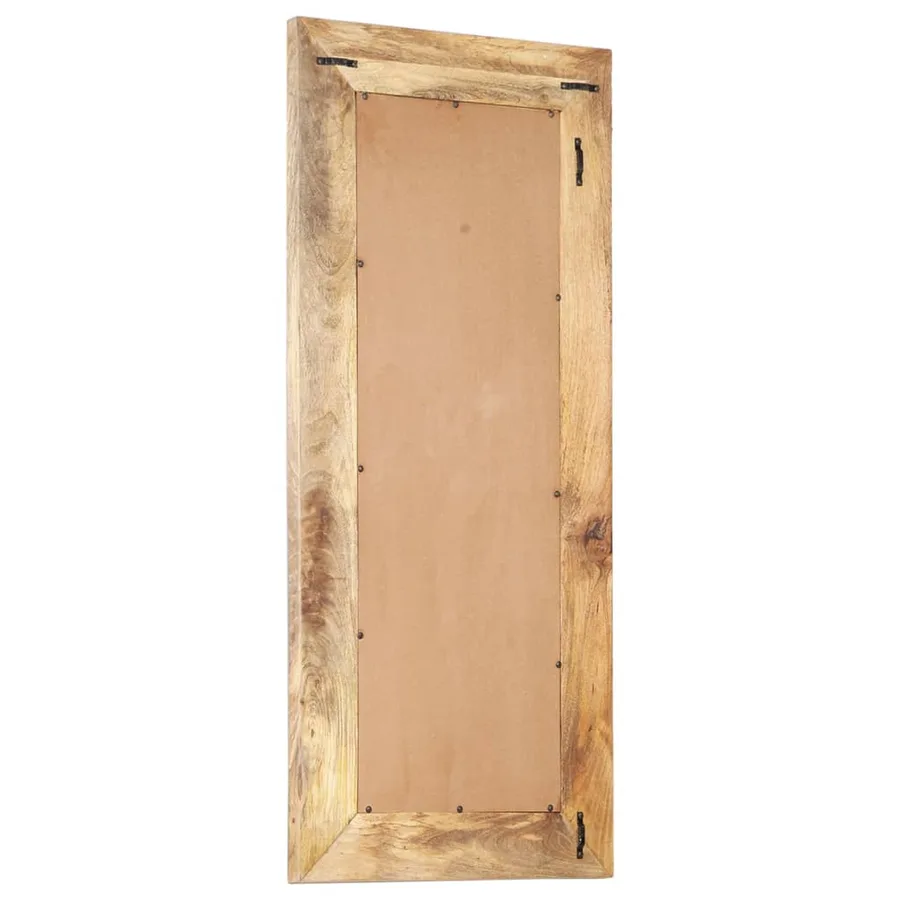 Miroir sculpté à la main 110x50x2,6 cm Bois de manguier solide - 3
