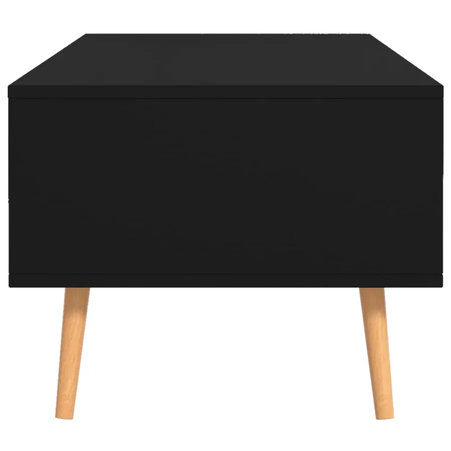 Table basse Noir 100x49,5x43 cm Bois d'ingénierie - 5