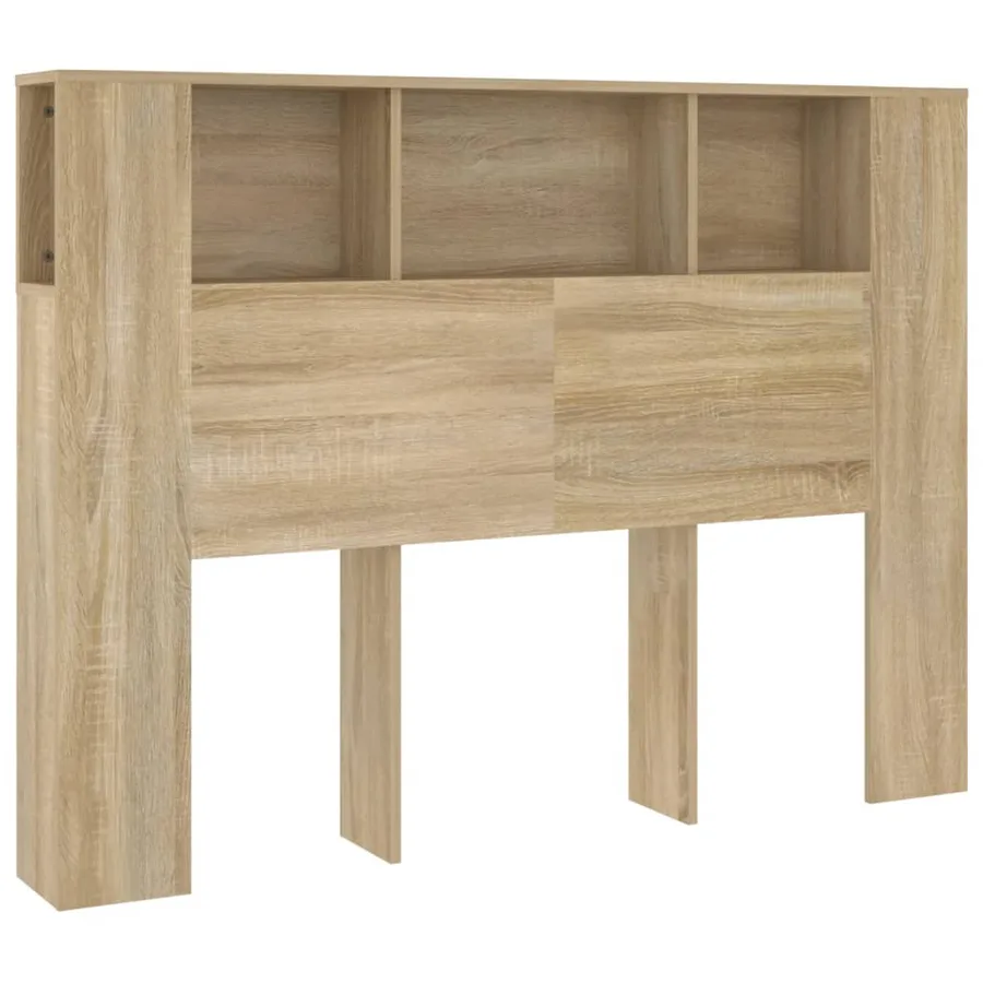 Armoire de tête de lit Chêne sonoma 140x18,5x104,5 cm - 2