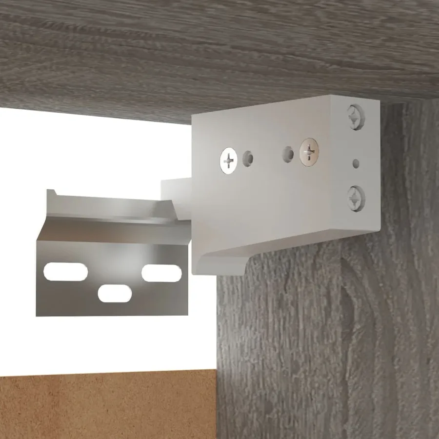 Ensemble de meubles TV muraux Sonoma gris Bois d'ingénierie - 9