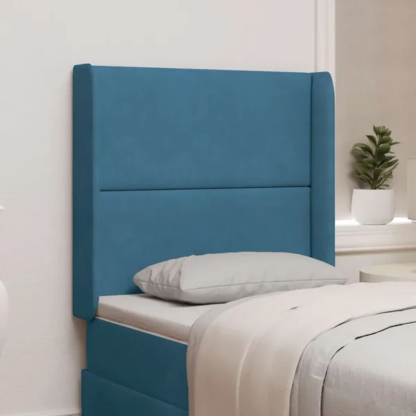 Oreille de tête de lit Bleu 80 x 16 x 4 cm Velours