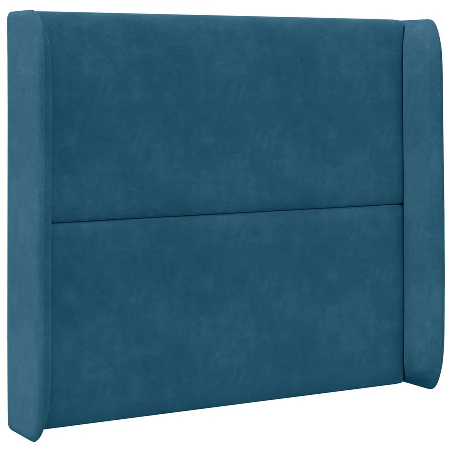 Oreille de tête de lit Bleu 80 x 16 x 4 cm Velours - 3