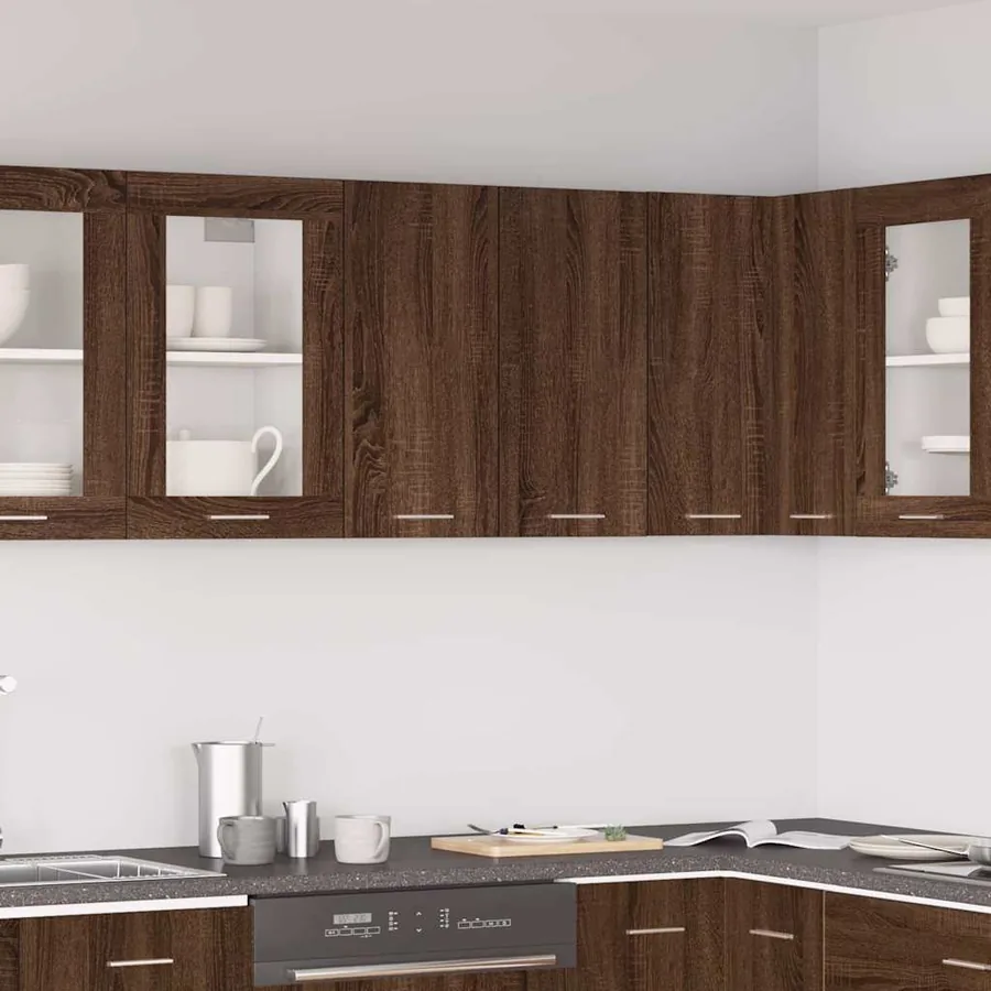 Armoire suspendue "Lyon" Chêne brun 60 x 31 x 60 cm Bois d'ingénierie