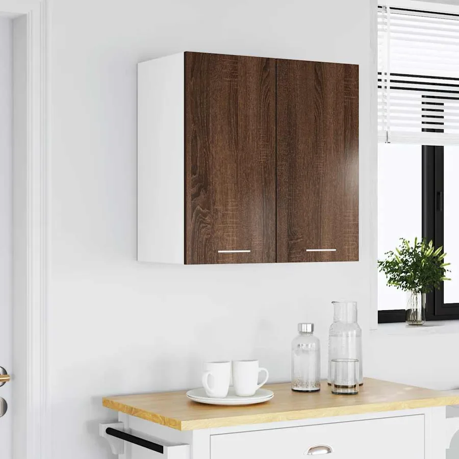 Armoire suspendue "Lyon" Chêne brun 60 x 31 x 60 cm Bois d'ingénierie - 3