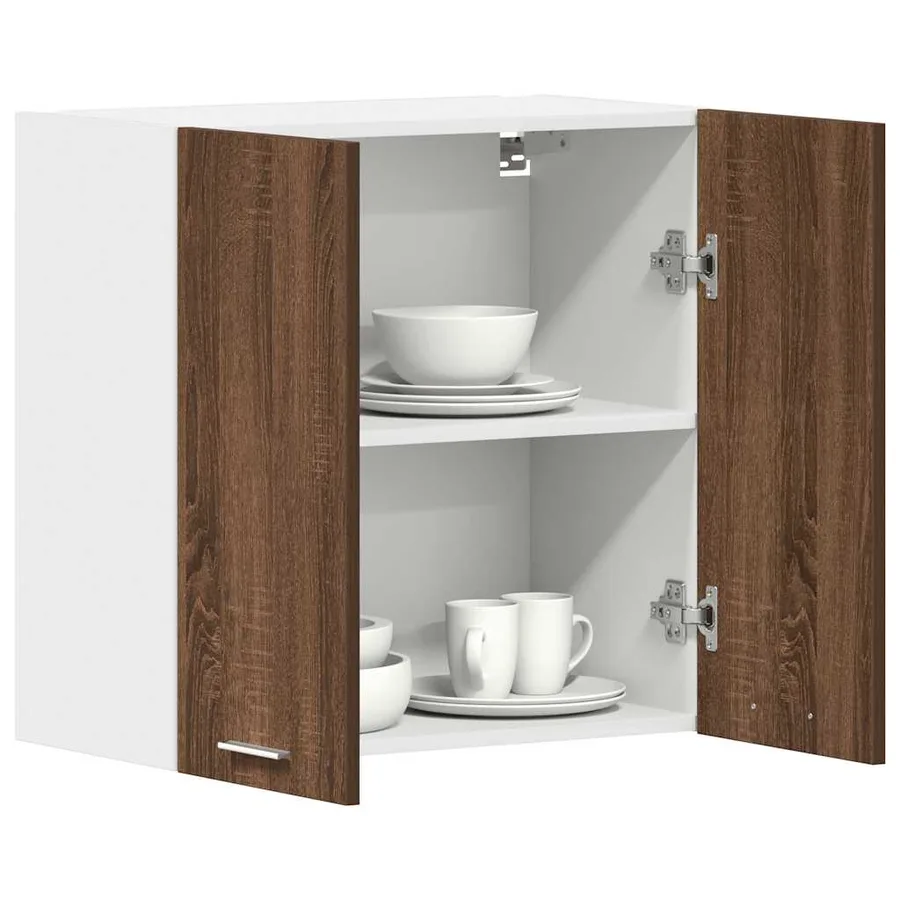 Armoire suspendue "Lyon" Chêne brun 60 x 31 x 60 cm Bois d'ingénierie - 4
