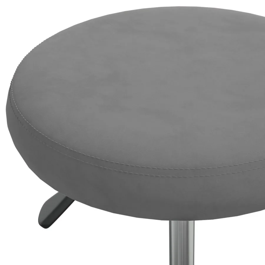 Chaise de salle à manger Gris foncé Velours - 5