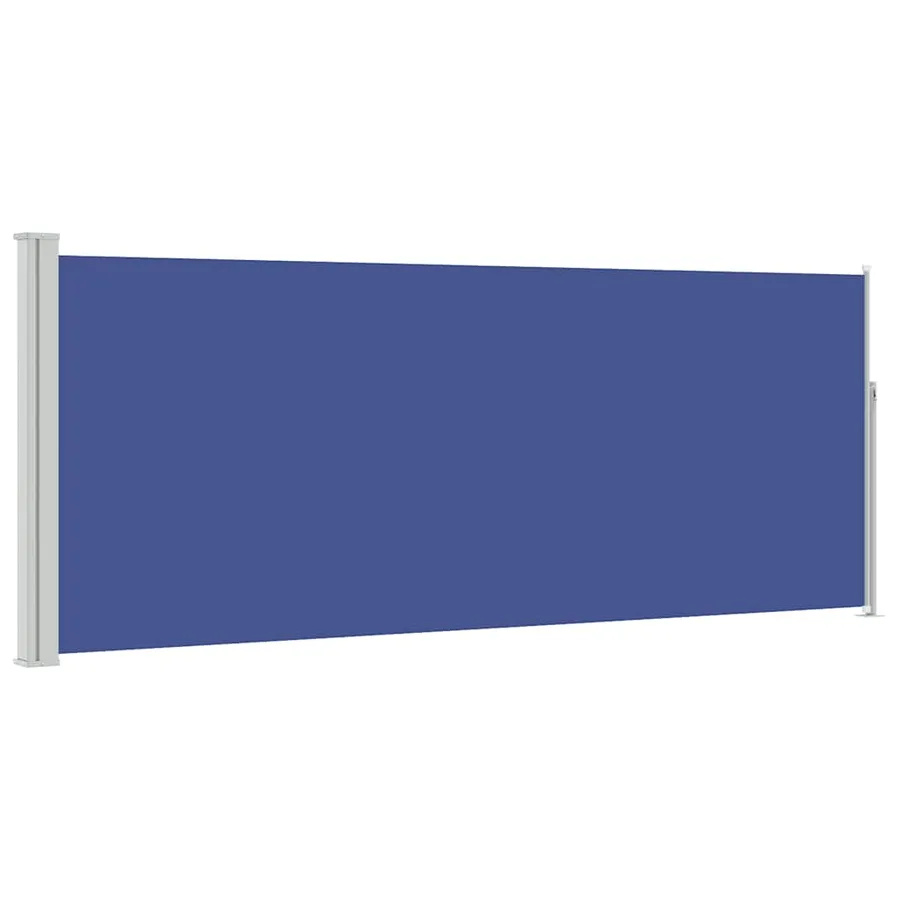 Auvent latéral rétractable 120 x 300 cm Bleu - 2
