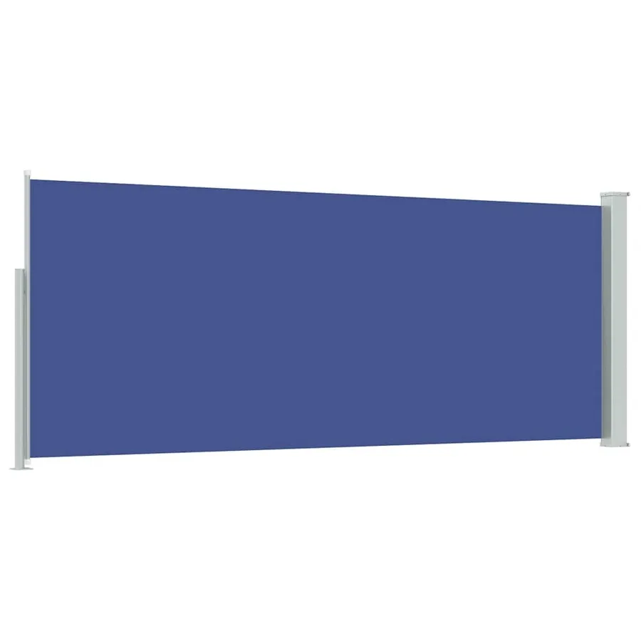 Auvent latéral rétractable 120 x 300 cm Bleu - 6