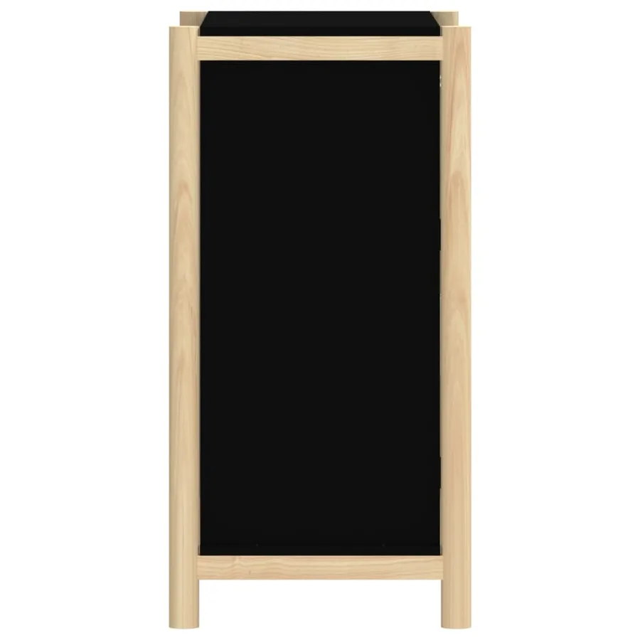 Buffet Noir 62x38x75 cm Bois d'ingénierie - 6