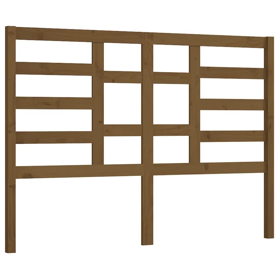 Tête de lit Marron miel 141x4x104 cm Bois massif de pin - 2
