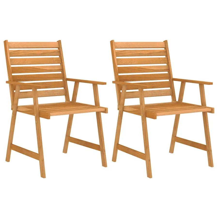 Ensemble à manger de jardin 3 pcs Bois d'acacia solide - 4