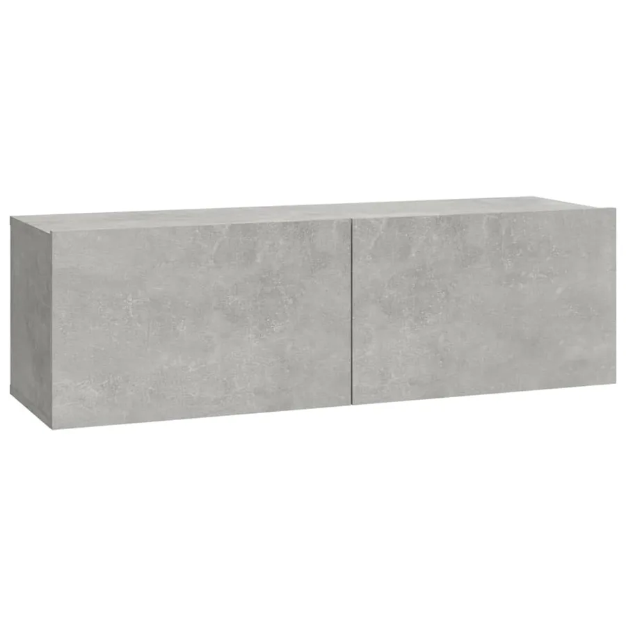 Ensemble de meubles TV 5 pcs Gris béton Bois d'ingénierie - 7