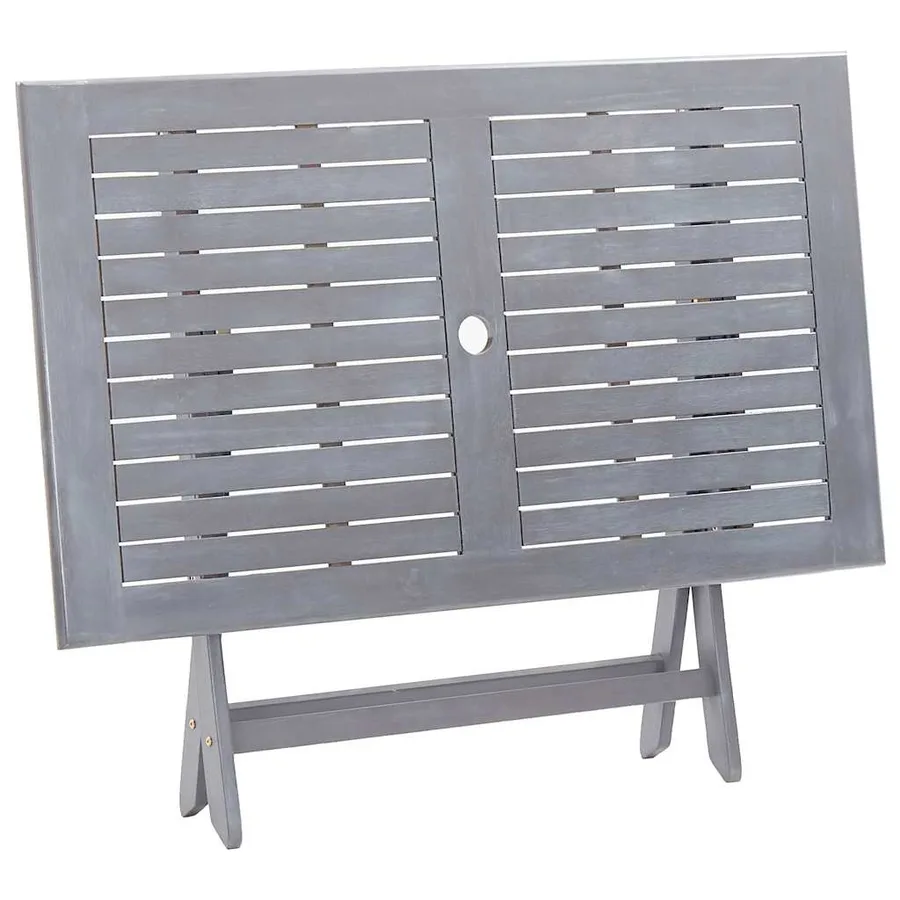 Table de jardin pliable 120x70x75 cm Bois d'acacia massif - 7