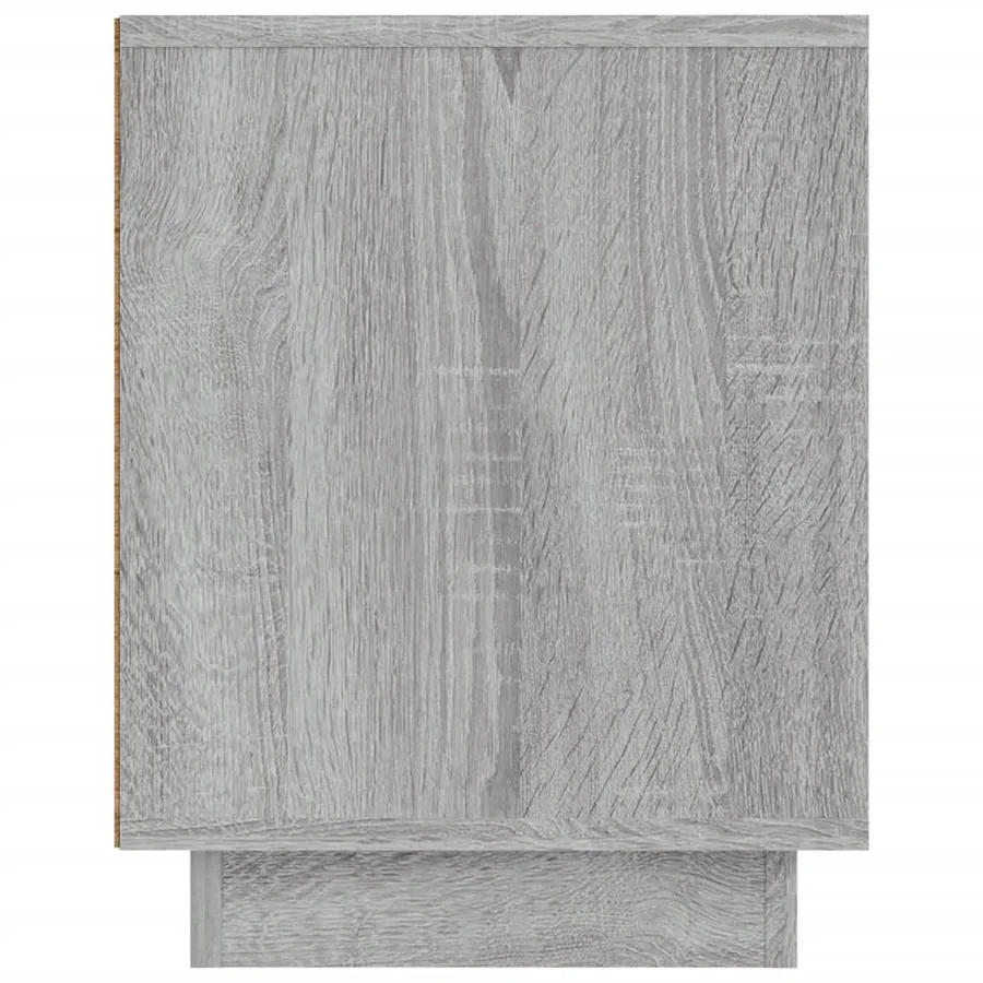 Meuble TV sonoma gris 80x35x45 cm bois d'ingénierie - 8