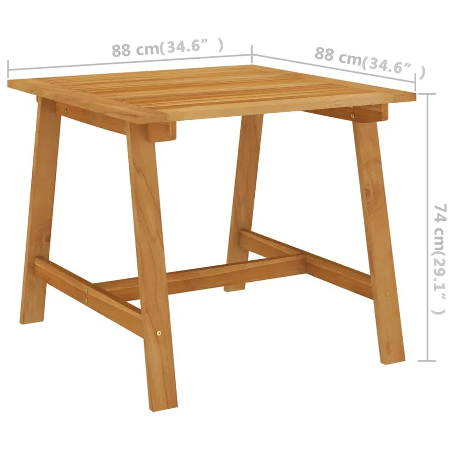 Ensemble à manger de jardin 3 pcs Noir - 10